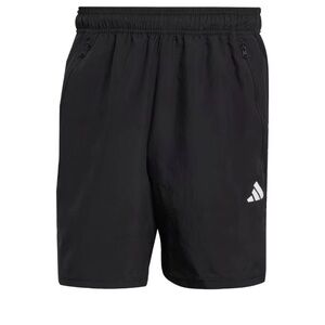 adidas men Train Essentials Woven Training Shorts Black White 5” Inseam Medium